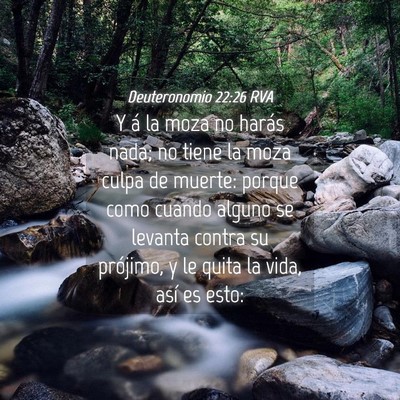 Picture 04 - Deuteronomio 22:26 RVA - Y á la moza no harás nada; no tiene la moza - Bible Verse Picture