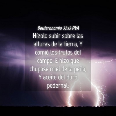 Picture 04 - Deuteronomio 32:13 RVA - Hízolo subir sobre las alturas de la tierra, Y - Bible Verse Picture