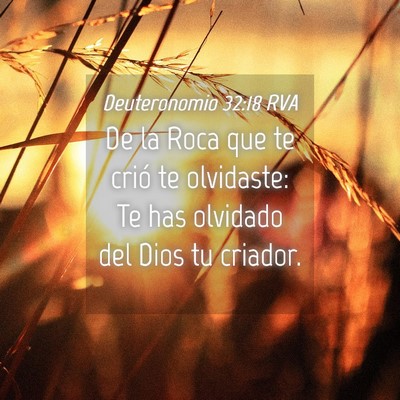 Picture 04 - Deuteronomio 32:18 RVA - De la Roca que te crió te olvidaste: Te has - Bible Verse Picture