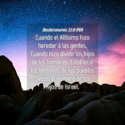 Picture 04 - Deuteronomio 32:8 RVA - Cuando el Altísimo hizo heredar á las gentes, - Bible Verse Picture