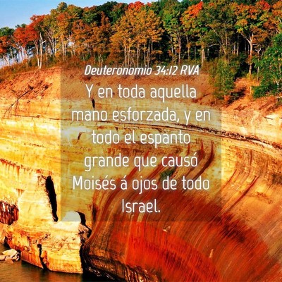 Picture 04 - Deuteronomio 34:12 RVA - Y en toda aquella mano esforzada, y en todo el - Bible Verse Picture
