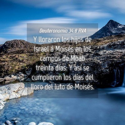 Picture 04 - Deuteronomio 34:8 RVA - Y lloraron los hijos de Israel á Moisés en los - Bible Verse Picture