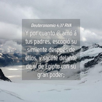 Picture 04 - Deuteronomio 4:37 RVA - Y por cuanto él amó á tus padres, escogió su - Bible Verse Picture