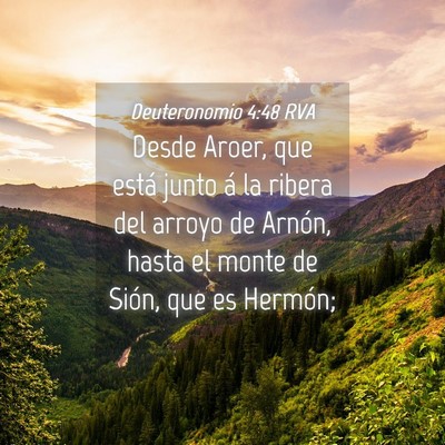 Picture 04 - Deuteronomio 4:48 RVA - Desde Aroer, que está junto á la ribera del - Bible Verse Picture