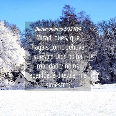 Picture 04 - Deuteronomio 5:32 RVA - Mirad, pues, que hagáis como Jehová vuestro - Bible Verse Picture
