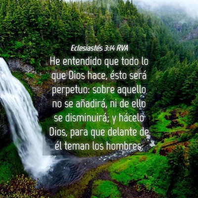 Picture 04 - Eclesiastés 3:14 RVA - He entendido que todo lo que Dios hace, ésto - Bible Verse Picture