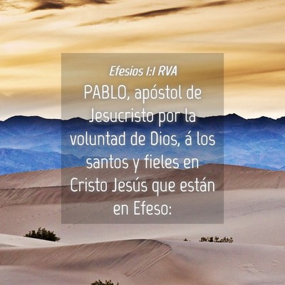 Picture 04 - Efesios 1:1 RVA - PABLO, apóstol de Jesucristo por la voluntad de - Bible Verse Picture