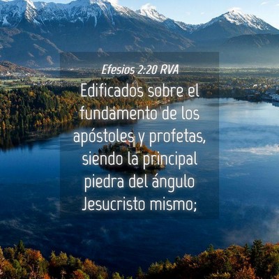 Picture 04 - Efesios 2:20 RVA - Edificados sobre el fundamento de los apóstoles - Bible Verse Picture