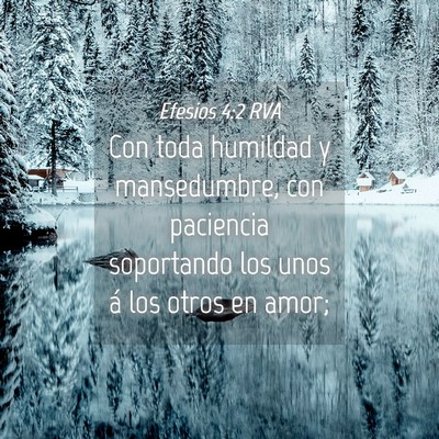 Picture 04 - Efesios 4:2 RVA - Con toda humildad y mansedumbre, con paciencia - Bible Verse Picture