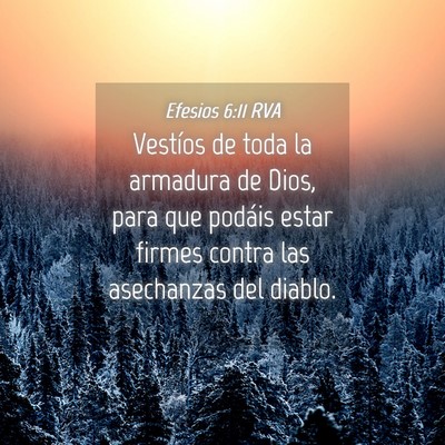 Picture 04 - Efesios 6:11 RVA - Vestíos de toda la armadura de Dios, para que - Bible Verse Picture
