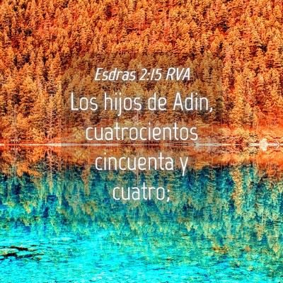 Picture 04 - Esdras 2:15 RVA - Los hijos de Adin, cuatrocientos cincuenta y - Bible Verse Picture