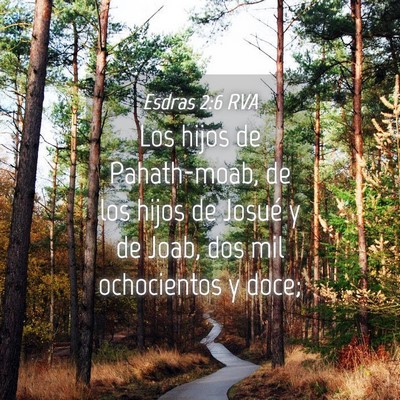 Picture 04 - Esdras 2:6 RVA - Los hijos de Pahath-moab, de los hijos de Josué - Bible Verse Picture