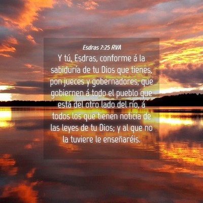 Picture 04 - Esdras 7:25 RVA - Y tú, Esdras, conforme á la sabiduría de tu - Bible Verse Picture