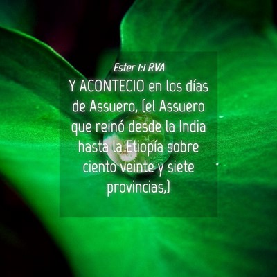 Picture 04 - Ester 1:1 RVA - Y ACONTECIO en los días de Assuero, (el Assuero - Bible Verse Picture