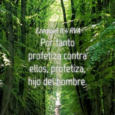 Picture 04 - Ezequiel 11:4 RVA - Por tanto profetiza contra ellos, profetiza, hijo - Bible Verse Picture