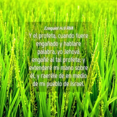 Picture 04 - Ezequiel 14:9 RVA - Y el profeta, cuando fuere engañado y hablare - Bible Verse Picture