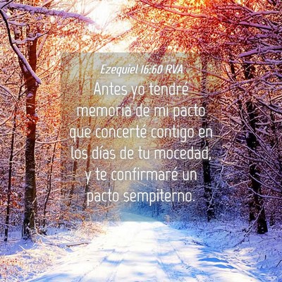 Picture 04 - Ezequiel 16:60 RVA - Antes yo tendré memoria de mi pacto que - Bible Verse Picture