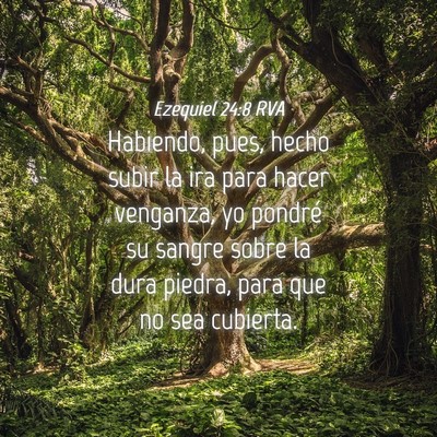 Picture 04 - Ezequiel 24:8 RVA - Habiendo, pues, hecho subir la ira para hacer - Bible Verse Picture