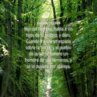 Picture 04 - Ezequiel 33:2 RVA - Hijo del hombre, habla á los hijos de tu pueblo, - Bible Verse Picture