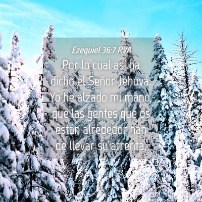 Picture 04 - Ezequiel 36:7 RVA - Por lo cual así ha dicho el Señor Jehová: Yo - Bible Verse Picture