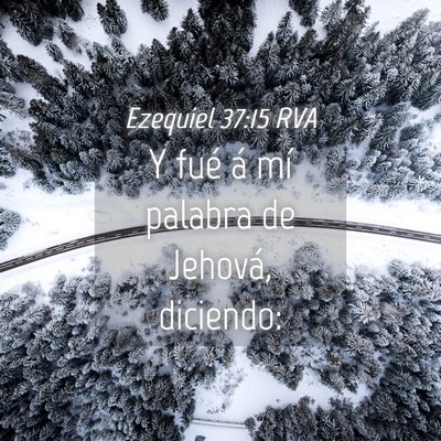 Picture 04 - Ezequiel 37:15 RVA - Y fué á mí palabra de Jehová, - Bible Verse Picture
