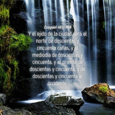 Picture 04 - Ezequiel 48:17 RVA - Y el ejido de la ciudad será al norte de - Bible Verse Picture