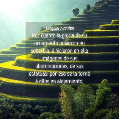 Picture 04 - Ezequiel 7:20 RVA - Por cuanto la gloria de su ornamento pusieron en - Bible Verse Picture