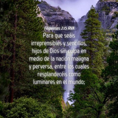 Picture 04 - Filipenses 2:15 RVA - Para que seáis irreprensibles y sencillos, hijos - Bible Verse Picture