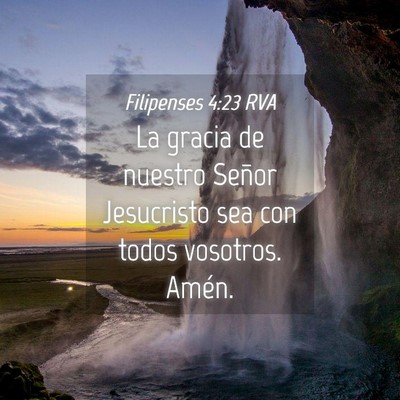 Picture 04 - Filipenses 4:23 RVA - La gracia de nuestro Señor Jesucristo sea con - Bible Verse Picture
