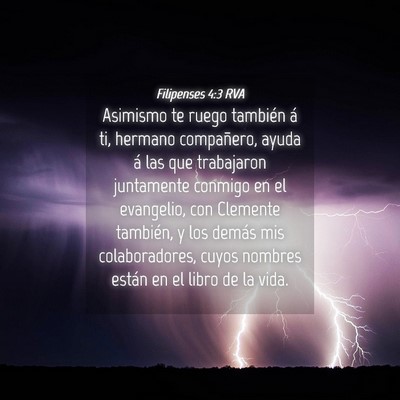 Picture 04 - Filipenses 4:3 RVA - Asimismo te ruego también á ti, hermano - Bible Verse Picture