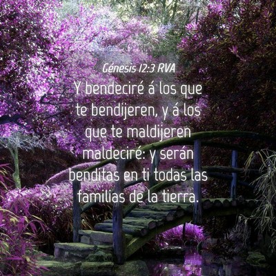 Picture 04 - Génesis 12:3 RVA - Y bendeciré á los que te bendijeren, y á los - Bible Verse Picture