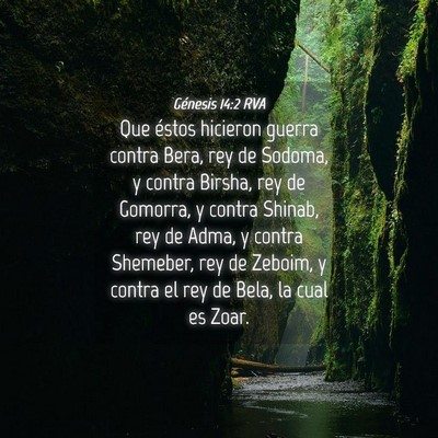 Picture 04 - Génesis 14:2 RVA - Que éstos hicieron guerra contra Bera, rey de - Bible Verse Picture