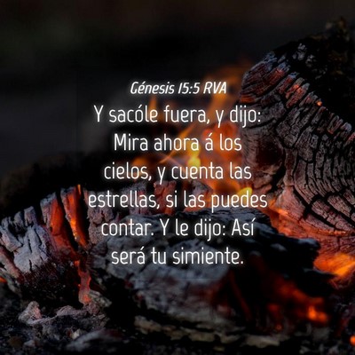 Picture 04 - Génesis 15:5 RVA - Y sacóle fuera, y dijo: Mira ahora á los - Bible Verse Picture