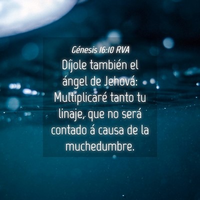 Picture 04 - Génesis 16:10 RVA - Díjole también el ángel de Jehová: - Bible Verse Picture