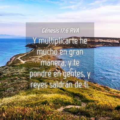 Picture 04 - Génesis 17:6 RVA - Y multiplicarte he mucho en gran manera, y te - Bible Verse Picture