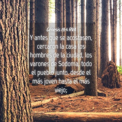 Picture 04 - Génesis 19:4 RVA - Y antes que se acostasen, cercaron la casa los - Bible Verse Picture