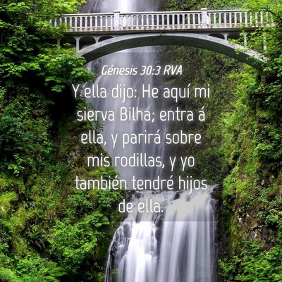 Picture 04 - Génesis 30:3 RVA - Y ella dijo: He aquí mi sierva Bilha; entra á - Bible Verse Picture