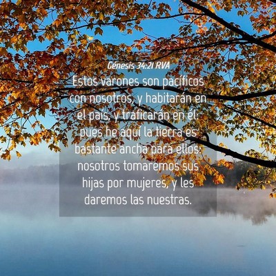 Picture 04 - Génesis 34:21 RVA - Estos varones son pacíficos con nosotros, y - Bible Verse Picture