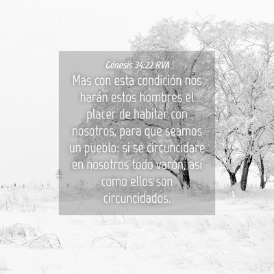 Picture 04 - Génesis 34:22 RVA - Mas con esta condición nos harán estos hombres - Bible Verse Picture