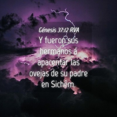 Picture 04 - Génesis 37:12 RVA - Y fueron sus hermanos á apacentar las ovejas de - Bible Verse Picture