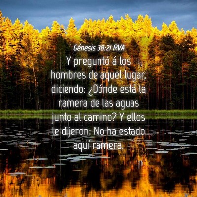 Picture 04 - Génesis 38:21 RVA - Y preguntó á los hombres de aquel lugar, - Bible Verse Picture