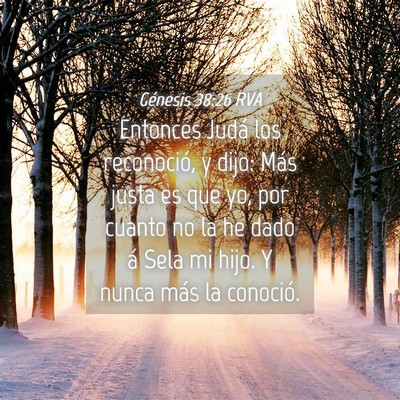 Picture 04 - Génesis 38:26 RVA - Entonces Judá los reconoció, y dijo: Más justa - Bible Verse Picture
