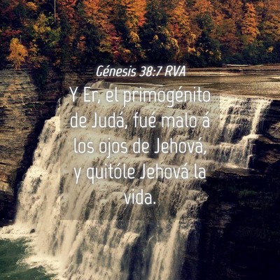 Picture 04 - Génesis 38:7 RVA - Y Er, el primogénito de Judá, fué malo á los - Bible Verse Picture