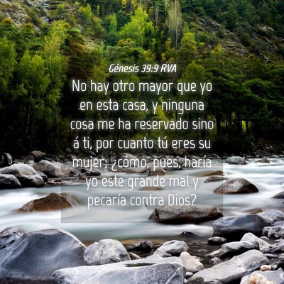 Picture 04 - Génesis 39:9 RVA - No hay otro mayor que yo en esta casa, y ninguna - Bible Verse Picture