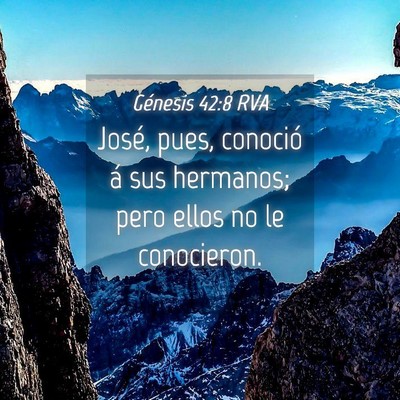 Picture 04 - Génesis 42:8 RVA - José, pues, conoció á sus hermanos; pero ellos - Bible Verse Picture
