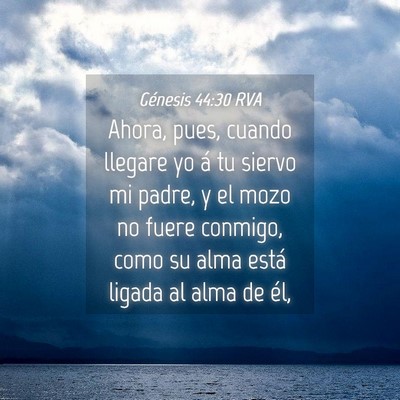 Picture 04 - Génesis 44:30 RVA - Ahora, pues, cuando llegare yo á tu siervo mi - Bible Verse Picture