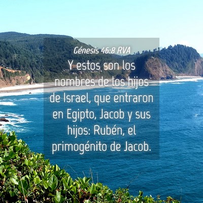 Picture 04 - Génesis 46:8 RVA - Y estos son los nombres de los hijos de Israel, - Bible Verse Picture