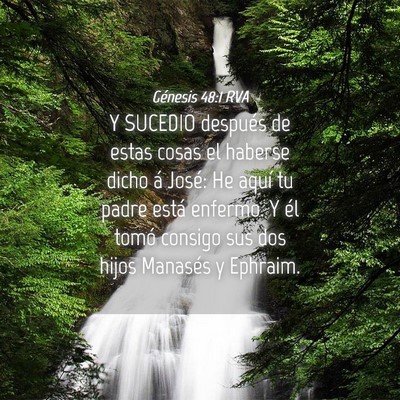 Picture 04 - Génesis 48:1 RVA - Y SUCEDIO después de estas cosas el haberse - Bible Verse Picture
