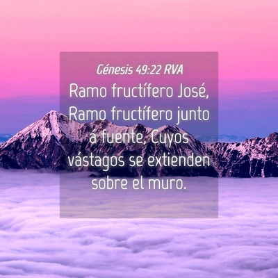 Picture 04 - Génesis 49:22 RVA - Ramo fructífero José, Ramo fructífero junto á - Bible Verse Picture