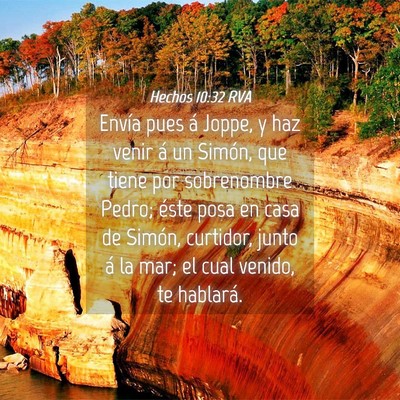 Picture 04 - Hechos 10:32 RVA - Envía pues á Joppe, y haz venir á un Simón, - Bible Verse Picture
